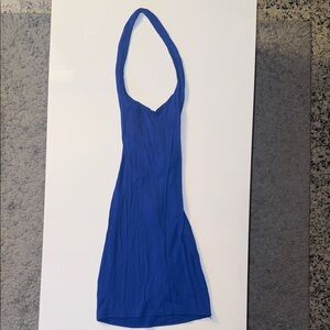 Timing Royal Blue Halter Backless Dress